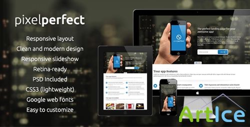 ThemeForest - PixelPerfect - Responsive Landing Page