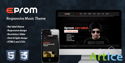 ThemeForest - Eprom - Responsive Music Theme