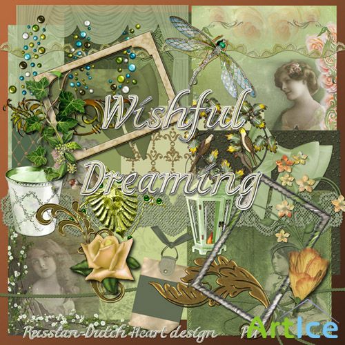 Scrap Set - Wishful Dreaming PNG and JPG Files