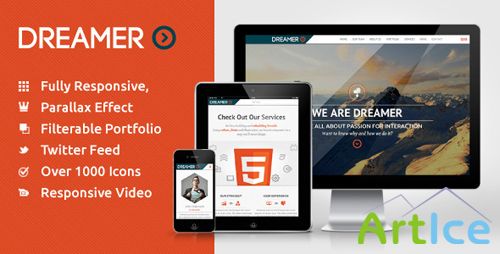 ThemeForest - Dreamer - Responsive One Page Parallax Template