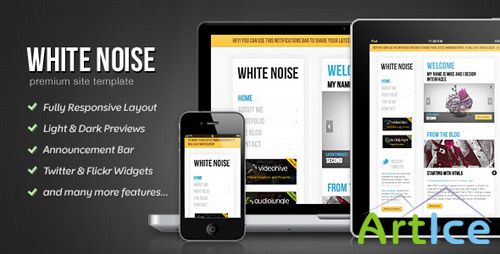 ThemeForest - White Noise v1.2  - HTML5 Template