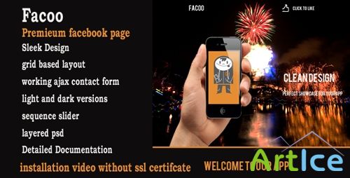 ThemeForest - Facoo - Premium Facebook Page