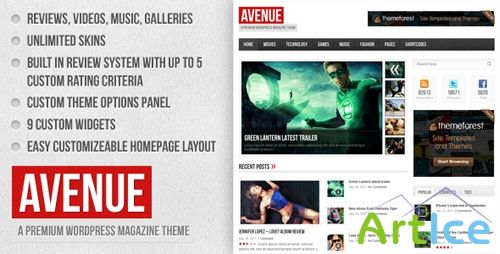 ThemeForest - Avenue v1.2.3 - A WordPress Magazine Theme