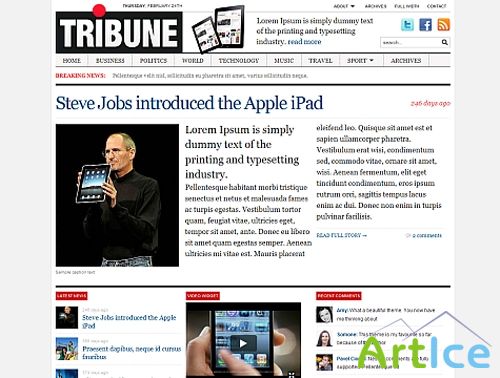 WPZoom - Tribune v1.5.1 Wordpress Template