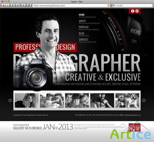 OmegaTheme - OT Photographer - Joomla 2.5 Template