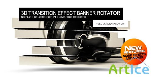 ActiveDen - 3D Transition Effect Banner Rotator