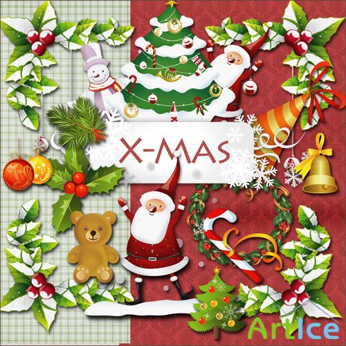 Scrap-kit - X-mas PNG Illustrations