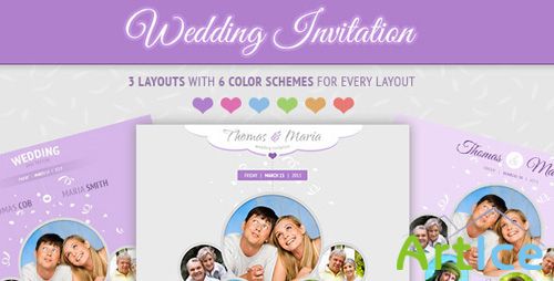 ThemeForest - Wedding Invitation - Soft and Clean Email Template