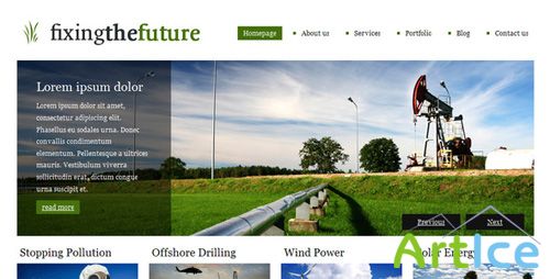 ThemeForest - Green Future | A clean, versatile, beautiful theme