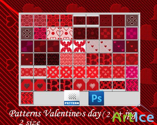 Valentine Day Photoshop Patterns #2