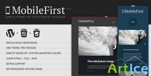 ThemeForest - MobileFirst - WP Theme for Future-Proof Bloggers