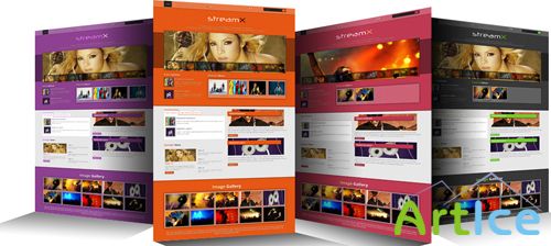 ThemeXpert StreamX - Responsive Music Joomla 2.5 Template