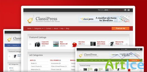 Classipress v3.2.1- WordPress Classified Ads Web