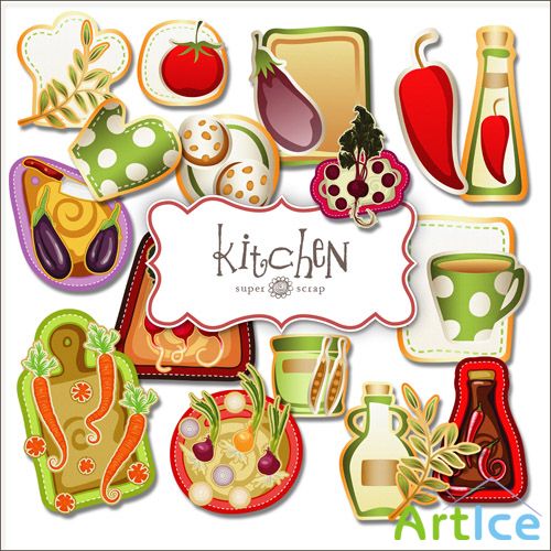 Scrap Set - Kitchen PNG Files