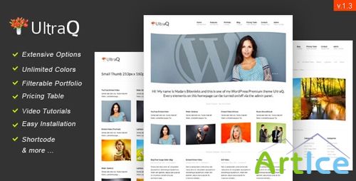 ThemeForest - UltraQ  v1.3 : Portfolio & Corporate WordPress Theme