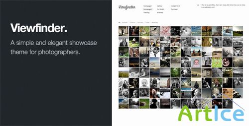 ThemeForest - Viewfinder v1.2 - Photography WordPress Theme