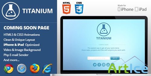 ThemeForest - Titanium Coming Soon Page