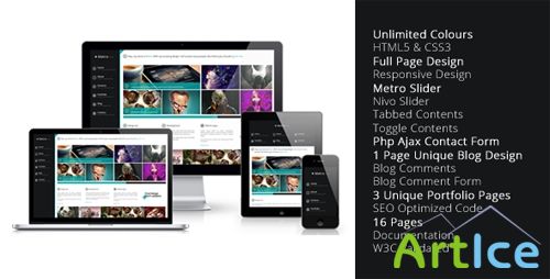 ThemeForest - Metro - Unlimited Colors Full Page Responsive