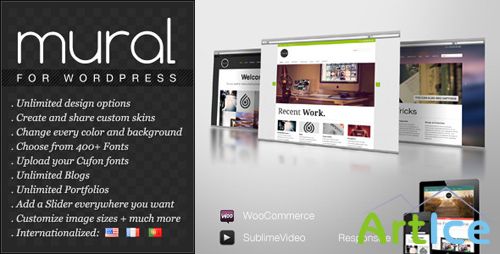 ThemeForest - Mural v1.5 - Business & Portfolio WordPress Theme