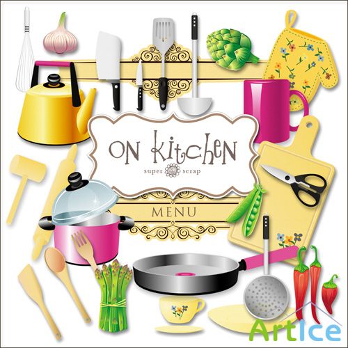 Scrap Set - On Kitchen PNG Files