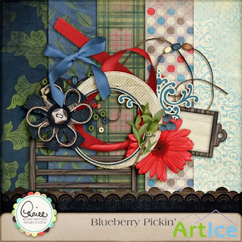 Scrap Set - Blueberry Pickin