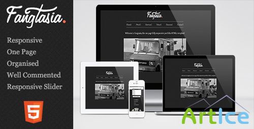 ThemeForest - Fangtasia - fully responsive one page template