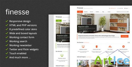 ThemeForest - Finesse v2.2.2 - Responsive Business HTML Template