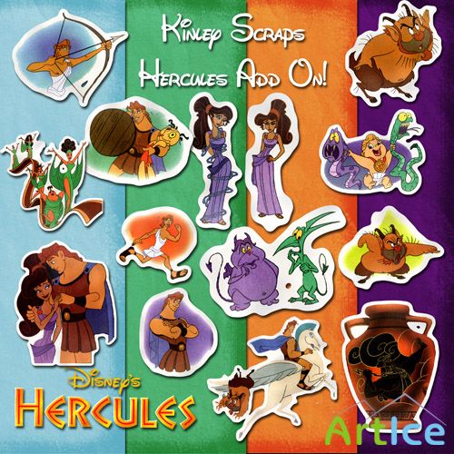 Scrap Set -  Hercules PNG and JPG Files