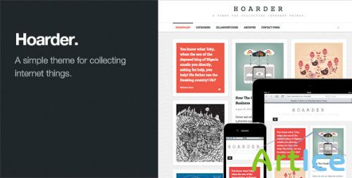 ThemeForest - Hoarder v1.0.1 - Responsive WordPress Blog Theme