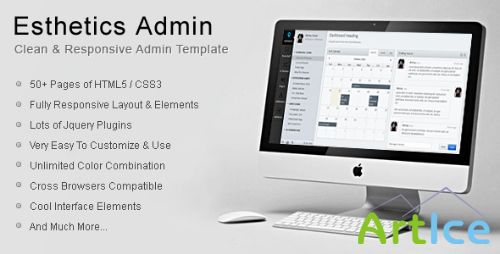 ThemeForest - Esthetics Admin - Clean & Responsive Admin Template