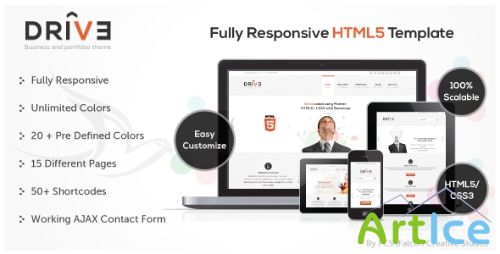 ThemeForest - Drive - Responsive Corporate Template