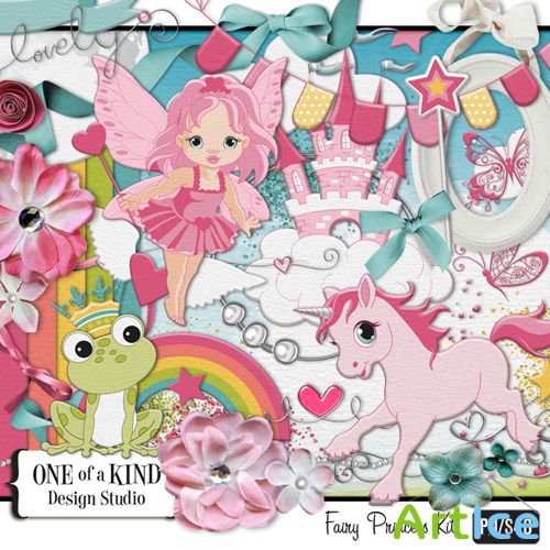 Scrap Set - Fairy Princess PNG and JPG Files