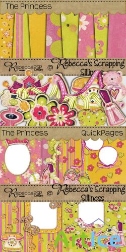 Scrap Set - The Princess PNG and JPG Files