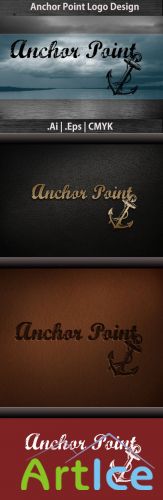 Anchor Point Logo Vector Template REUPLOAD