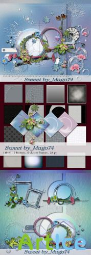 Scrap Set - Sweet PNG and JPG Files