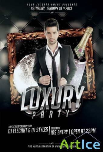 Luxury Party Flyer/Poster PSD Template