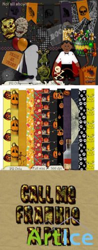 Scrap Kit - Halloween Kids PNG and JPG Files