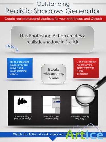 Realistic Shadow Generator Photoshop Actions