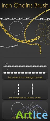 Iron Chains Photoshop Brushes