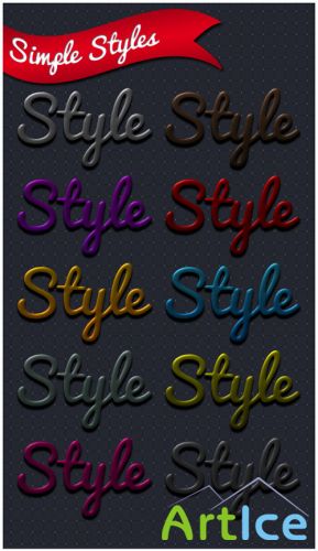 Simple Photoshop Styles