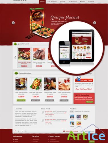 LeoTheme - Leo Food Template For Joomla 2.5