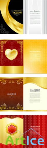 Vector Postcard Templates Set 2