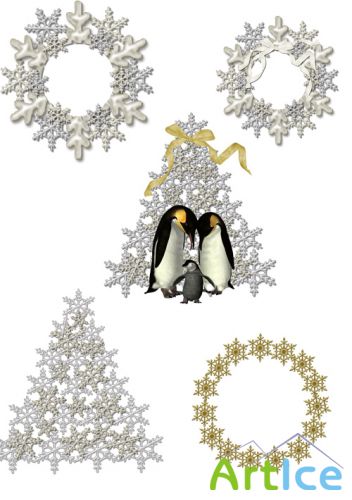 Snowflake Set PNG Files