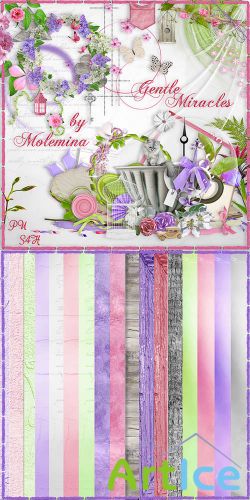 Scrap Set - Gentle Miracles PNG and JPG Files