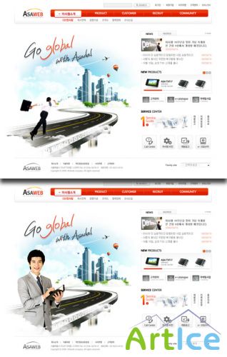 PSD Web Templates - Successful Business