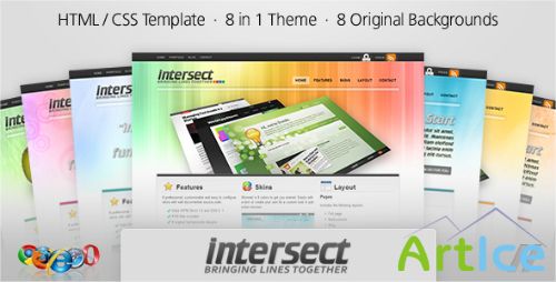 ThemeForest - Intersect - HTML Template (8 in 1 skins)