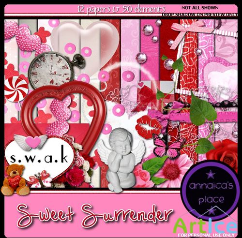 Scrap Set - Sweet Surrender PNG and JPG Files