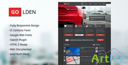 ThemeForest - Golden - Responsive Site Template