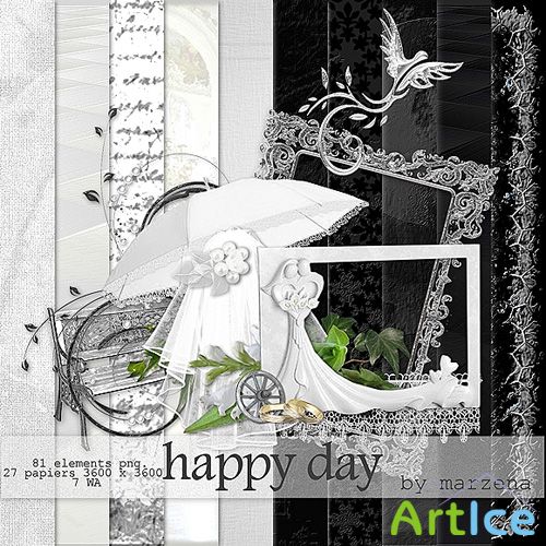 Scrap Set - Happy Day PNG and JPG Files