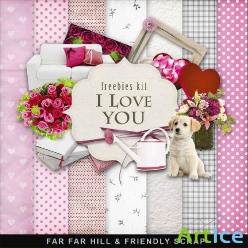 Scrap-set - I Love You - Valentines Day 2013